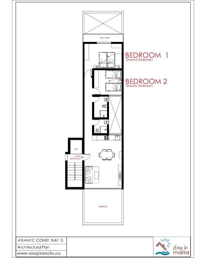 מסידה F12 Room 1, Private Room Two Single Beds Shared Bathroom In Shared Flat מראה חיצוני תמונה